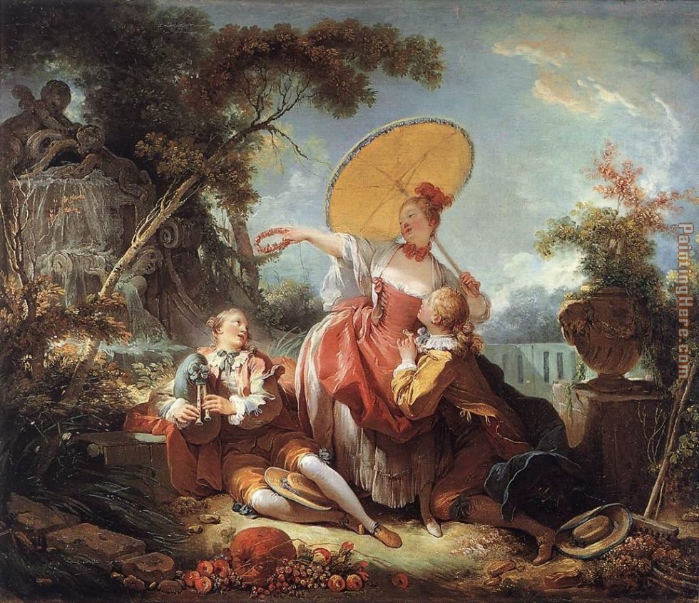 The Musical Contest painting - Jean Fragonard The Musical Contest art painting